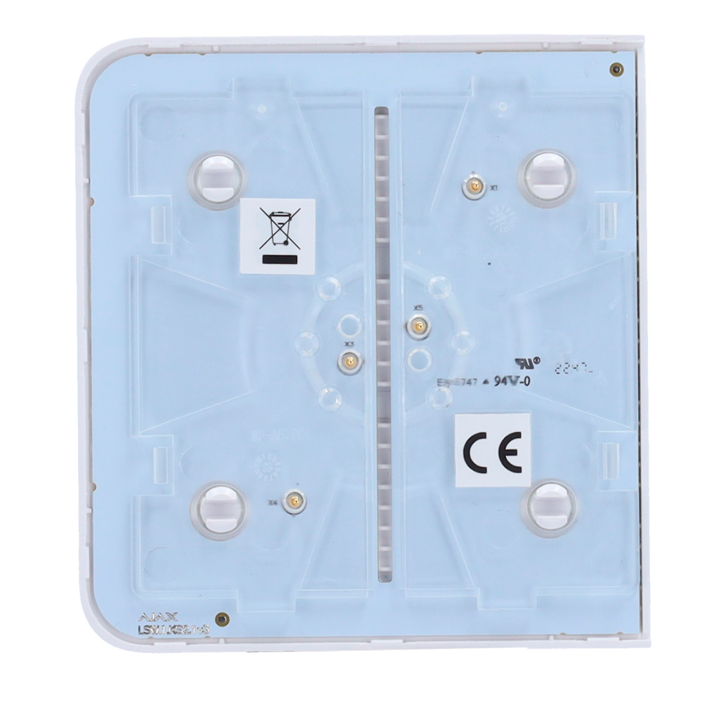 AJ-SIDEBUTTON-1G2W-W | AJAX - Panel táctil para un interruptor de luz | Compatibilidad con AJ-LIGHTCORE-1G / -2W 