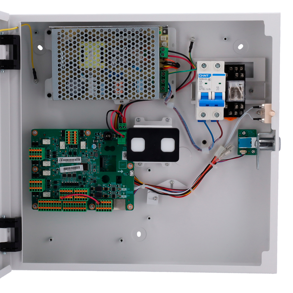 AK-A094S | AKUVOX - Controladora de acceso | Identificación con Tarjeta EM/MF y PIN | 4 lectores por Wiegand | 8 lectores por OSDP | Salida de relé para 4 puertas 