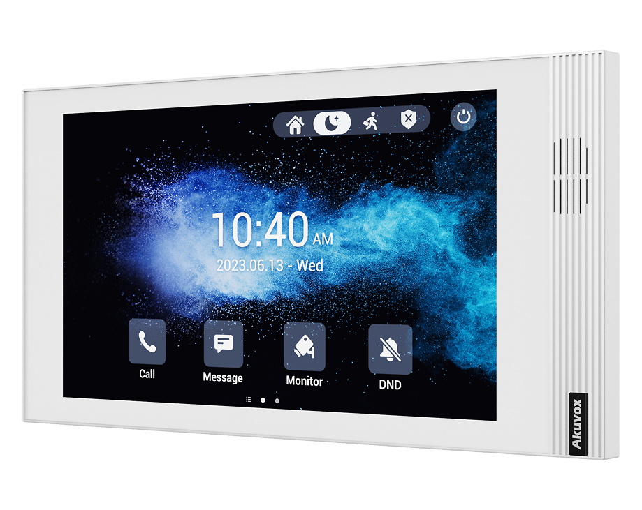 AK-S562W-WHITE  |  AKUVOX   -  Monitor  7" para Videoportero  | Montaje en superficie  |  TCP/IP, PoE, WiFi, SIP estándar