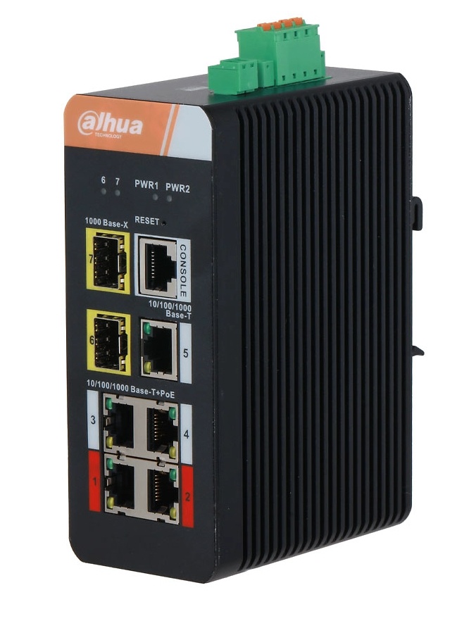 DH-IS4207-4GT-120 | DAHUA Compra el Switch L2 Gestionable Dahua DH-IS4207-4GT-120 para videovigilancia en nuestra tienda online. Este switch ofrece 4 puertos Gigabit Ethernet y soporte PoE, garantizando una transmisión de datos rápida y eficiente. Equipado con funciones avanzadas de gestión como QoS y VLAN, es ideal para optimizar la conectividad en sistemas de seguridad. Perfecto para entornos de videovigilancia en hogares y negocios, asegurando una red estable y segura Disponible en tu tienda online de Videovigilancia y Seguridad electrónica www.ipcenter.es