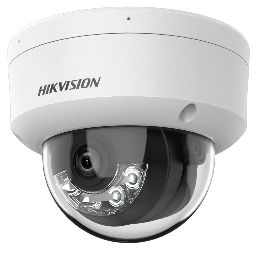 DS-2CD1141G2-LIU(2.8mm) | HIKVISION Hikvision DS-2CD1143G2-LIU, cámara domo IP de 4 Mpx con visión nocturna híbrida IR y luz blanca (30 m), detección de movimiento 2.0 y audio integrado. Protección IP67 e IK08