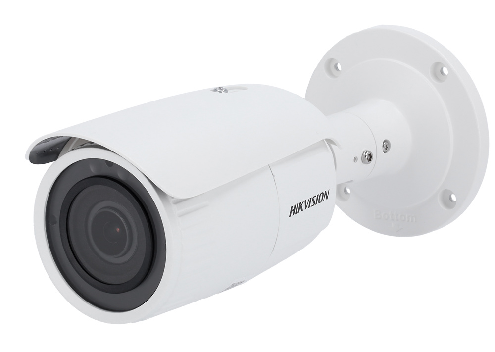 DS-2CD1643G2-IZS(2.8-12mm) | HIKVISION La Hikvision DS-2CD1643G2-IZS(2.8-12mm) es una cámara bullet IP de la gama CORE con resolución de 4 Mpx (2560x1440) y lente varifocal motorizada 2.8~12 mm. Ofrece visión nocturna EXIR IR de 50 m, WDR 120 dB y 3D-DNR para imágenes claras en cualquier condición. Con detección de movimiento 2.0, audio, ranura microSD 256 GB, y certificación IP67, es ideal para entornos exigentes