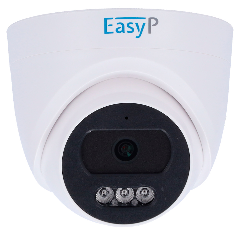 EP-IPT210A-2 | EASY-P - Cámara de vigilancia IP | 2 Mpx | Lente fija 2,8 mm | Leds IR alcance 25 m | PoE |Micrófono integrado 