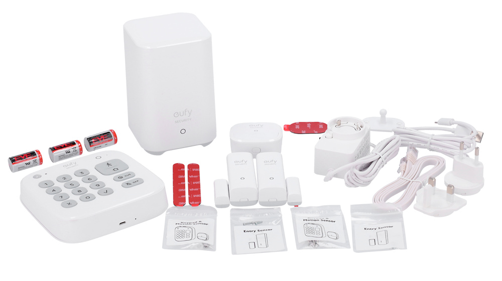 EUFY-ALARM-KIT5 | EUFY - Kit de alarma Eufy by Anker | HomeBase WiFi/LAN/RF | App Eufy Security 