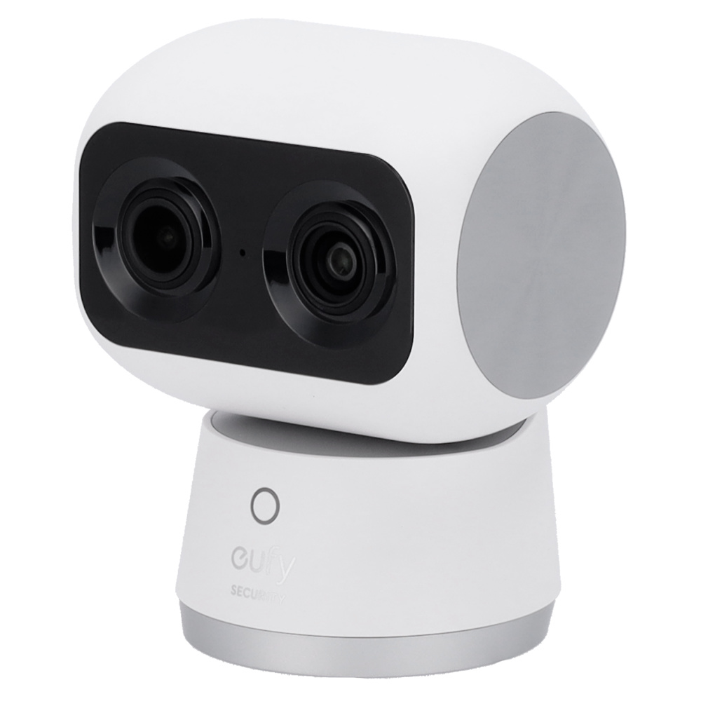 EUFY-INDOORCAM-S350 | EUFY by ANKER Cámara IP Eufy IndoorCam S350 para Control, Seguridad y Vigilancia. Con resolución de 4K, visión nocturna avanzada y audio bidireccional. Ofrece detección de movimiento inteligente y seguimiento automático de personas y mascotas. Integra almacenamiento en tarjeta microSD y en la nube, con acceso remoto a través de la app Eufy Security. Compatible con asistentes de voz como Alexa y Google Assistant para una gestión fácil y eficiente. Ideal para interiores, proporcionando vigilancia continua con alertas instantáneas en tu smartphone Disponible en tu tienda online de Videovigilancia, intrusión y Seguridad Electrónica www.ipcenter.es