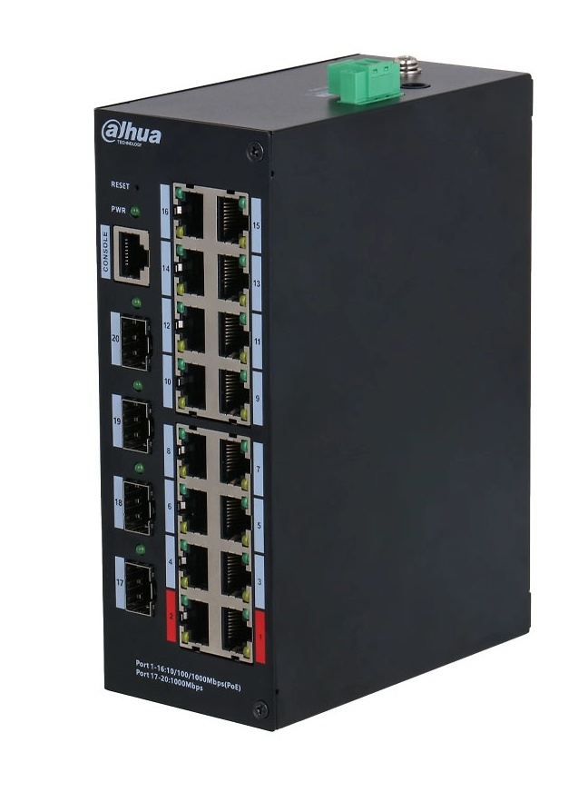 HS4420-16GT-190 | DAHUA Compra el Switch L2 Gestionable Dahua DH-HS4420-16GT-190 para videovigilancia en nuestra tienda online. Con 16 puertos Gigabit Ethernet y funciones avanzadas de gestión, ofrece una transmisión de datos rápida y confiable. Soporta QoS, VLAN y PoE, garantizando una instalación y operación eficientes. Ideal para mejorar la conectividad y seguridad en sistemas de videovigilancia en hogares y negocios Disponible en tu tienda online de Videovigilancia y Seguridad electrónica www.ipcenter.es