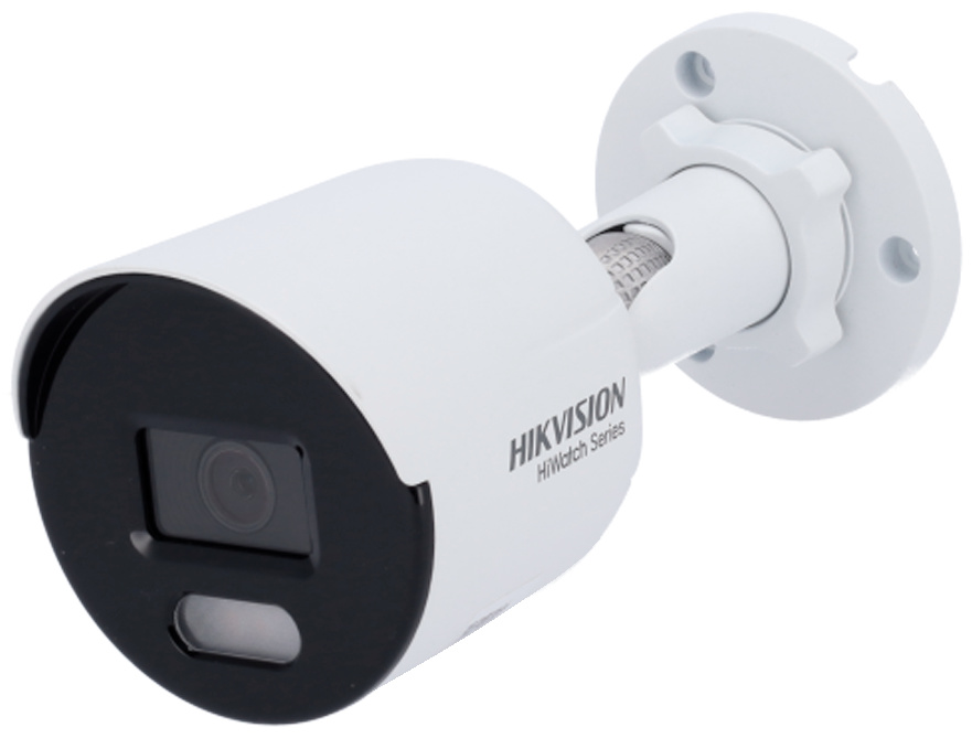 HIKVISION Cámara IP HWI-B149H, 4 Mpx, visión nocturna en color 24H, detección avanzada de personas y vehículos, Smart Light 30 m, PoE, IP67, WDR 120 dB, ideal para vigilancia exterior