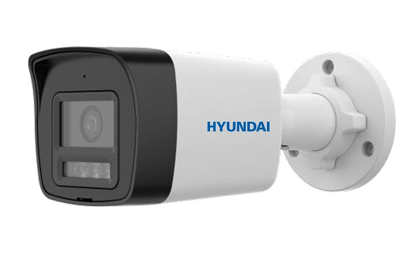 HYU-1093  |  HYUNDAI  -  Cámara IP Bullet  |  4 Mpx  |  Lente 2,8 mm|  Smart Hybrid Light 20 metros  |  Micrófono integrado