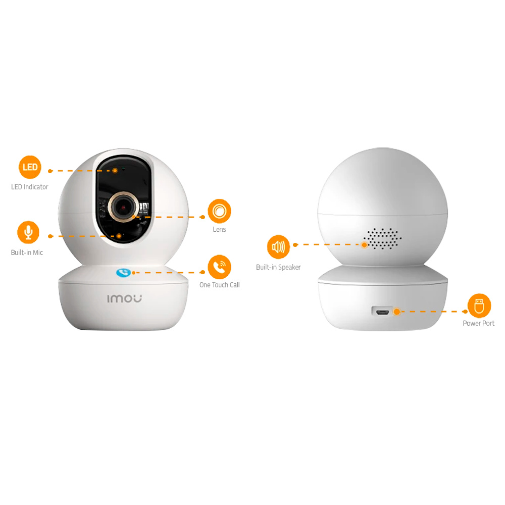 IPC-GK2CP-3C0WR-IMOU | IMOU - Cámara IP Wifi | 3 Mpx | Lente 3.6 mm | Leds IR 10 metros | Detección inteligente de personas 