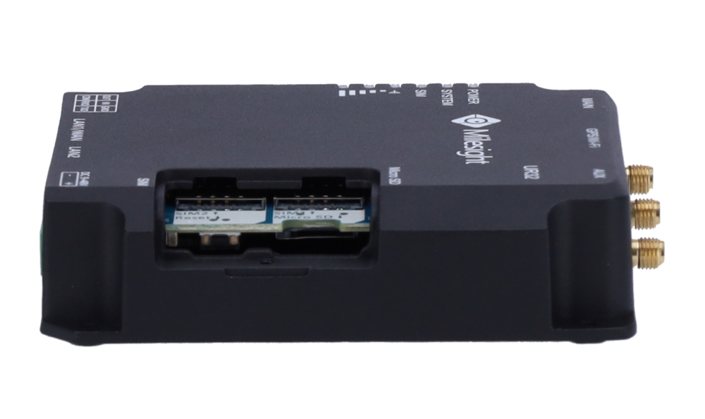 MS-UR32-L04EU-W-485 | MILESIGHT - Router Industrial 4G WiFi | 2 puertos Ethernet RJ45 10/100 | Puerto RS485 | Doble ranura tarjeta SIM 4G/3G | Wifi 