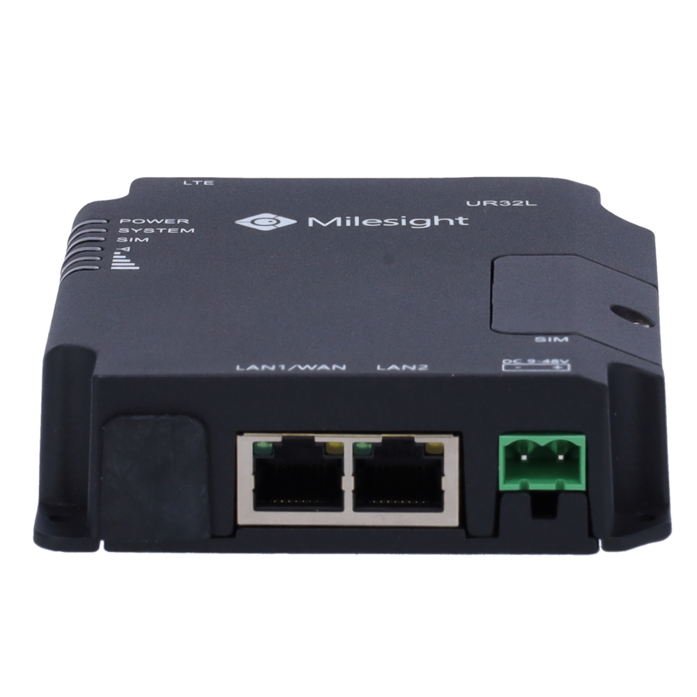 MS-UR32L-L04EU | MILESIGHT - Router Industrial 4G | 2 puertos Ethernet RJ45 10/100 | LTE 4G CAT4 