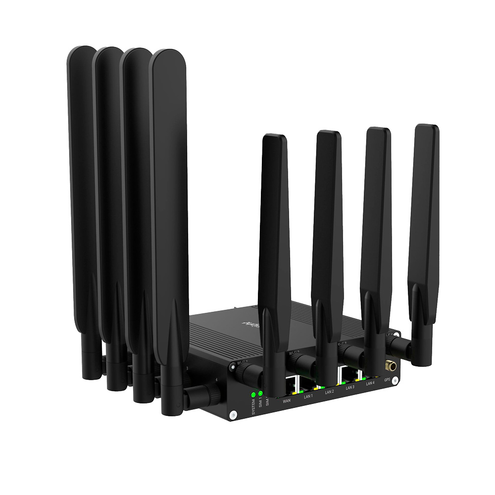 MS-UR75-504AE-P-W2 | MILESIGHT El router industrial 5G MILESIGHT modelo MS-UR75-504AE-P-W2 es una potente solución para control, vigilancia y seguridad en entornos críticos. Con conectividad 5G NSA y SA, ofrece una transmisión rápida y estable, ideal para aplicaciones IoT avanzadas. Incluye 5 puertos Ethernet RJ45 (1 WAN + 4 LAN), de los cuales 4 son PoE, permitiendo la conexión directa de cámaras y otros dispositivos de red. Su punto de acceso WiFi de doble banda (802.11 b/g/n/ac/ax) garantiza una conectividad inalámbrica robusta, y su GPS compatible con múltiples sistemas de posicionamiento (GLONASS, Beidou, Galileo, QZSS) facilita la geolocalización precisa. Equipado con doble ranura SIM, puertos RS232 y RS485, entrada y salida digital, y ranura para SSD M.2 NVMe, es adaptable y preparado para aplicaciones industriales exigentes. Su instalación es versátil en carril DIN, pared o sobremesa y cuenta con LEDs de estado y alimentación DC 9-48V Disponible en tu tienda online de Videovigilancia y Seguridad electrónica www.ipcenter.es