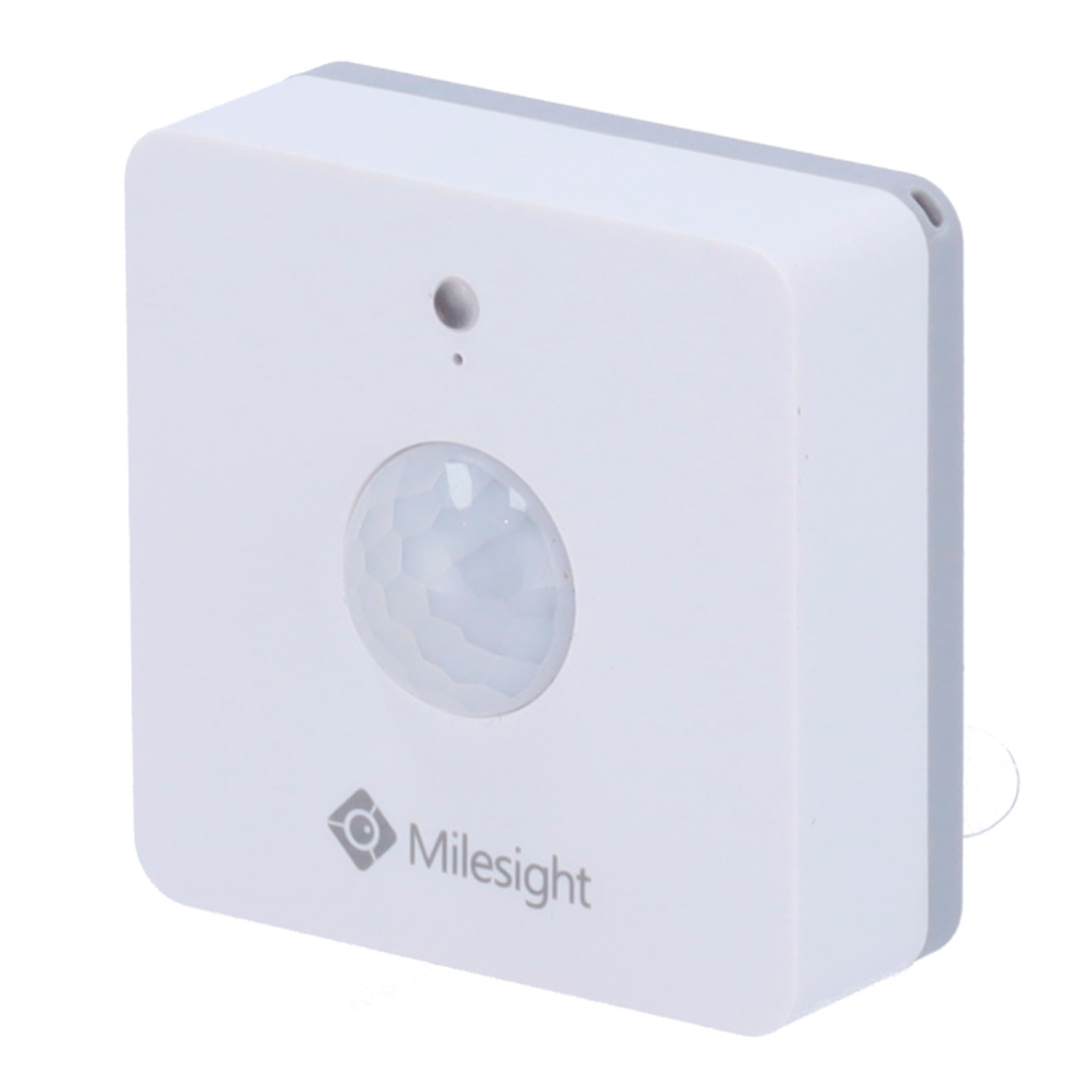 MS-WS202-868M  |  MILESIGHT  -  Detector de movimiento e iluminación IoT LoRaWan  |  Distancia de detección entre 6 - 8 metros  |  Detector de temperatura y humedad integrado