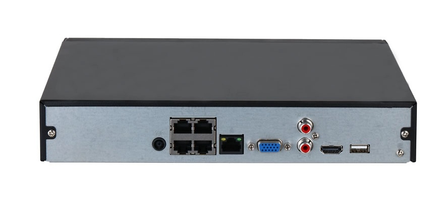 NVR2104HS-P-4KS3 | DAHUA - Grabador NVR 4 canales con PoE | Ancho de banda 80/60Mbps de entrada/salida | SMD Plus 