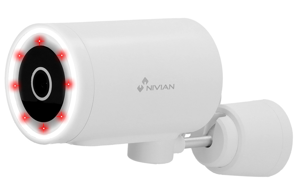 NVS-IPC-0H3-L | Nivian Smart Cámara | 4 Mpx | Lente 4 mm | Leds IR 10 metros | Detección de personas | Compatible TUYA Smart / Google / Alexa 