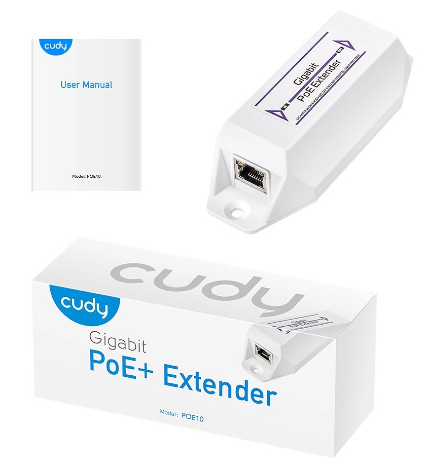 POE10 | CUDY - Extensor PoE | Amplía el alcance PoE y Ethernet en 100 metros 