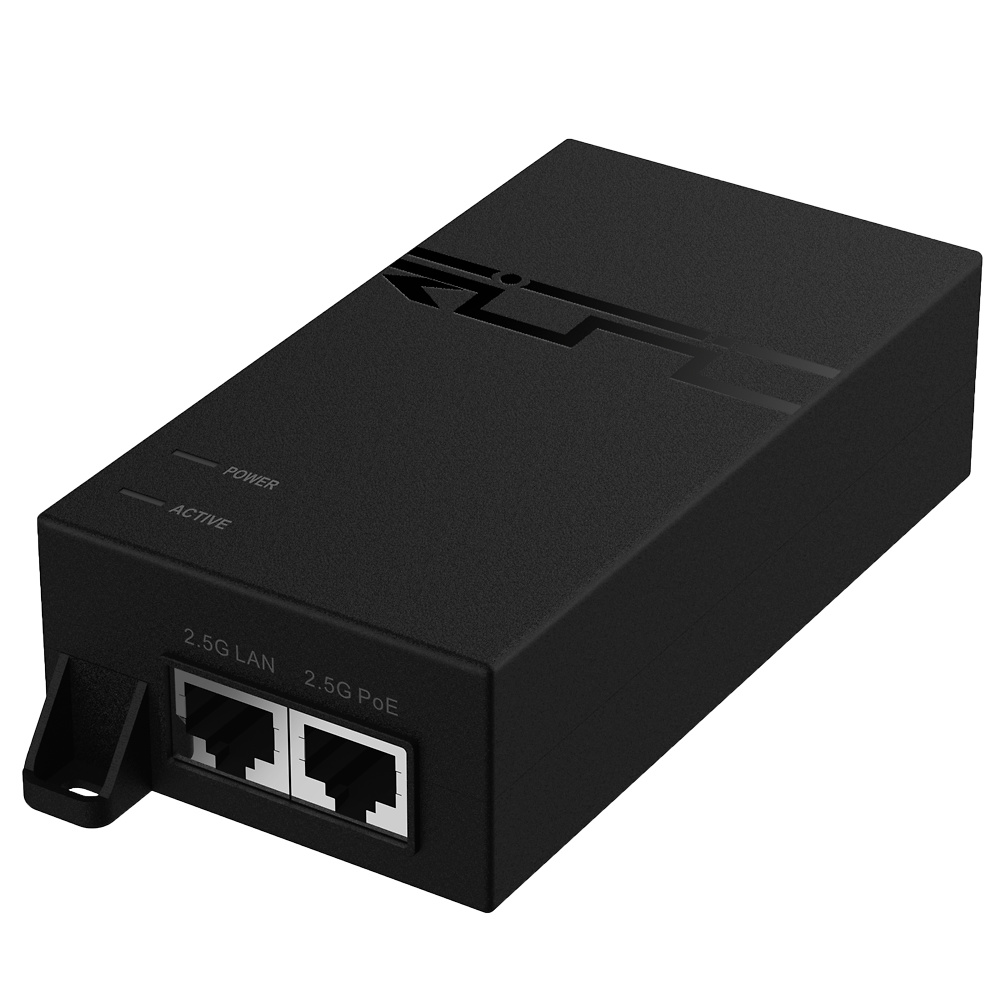 RG-POE-50-60W-MG | RUIJIE El Ruijie RG-POE-50-60W-MG es un inyector Hi-PoE diseñado para alimentar dispositivos con hasta 60W de potencia a través de un cable UTP. Equipado con puertos Ethernet Multigigabit de 2.5 Gbps, permite una transmisión de datos rápida y estable. Compatible con PoE IEEE802.3bt y con un alcance de 100 metros, es una solución eficiente para redes de alto rendimiento