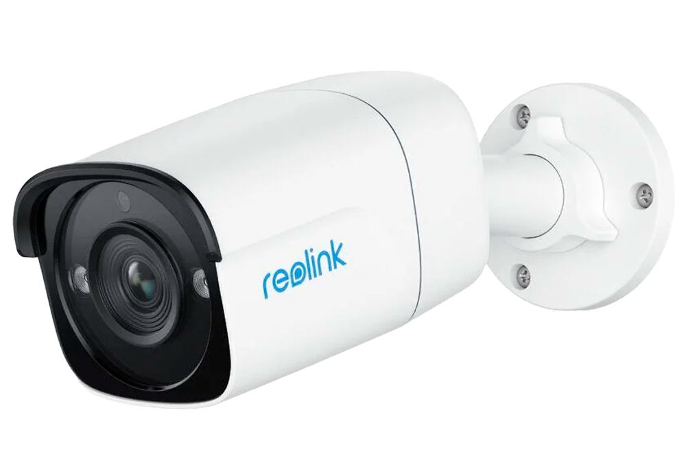 RL-P320-IPCAM-POE-W  |  Reolink  -  Camara IP tipo Bullet P320 |  5 Mpx  |  Lente 2,8 mm | Leds IR 30 metros - Luz blanca |  Audio Bidireccional (micrófono y altavoz integrados)