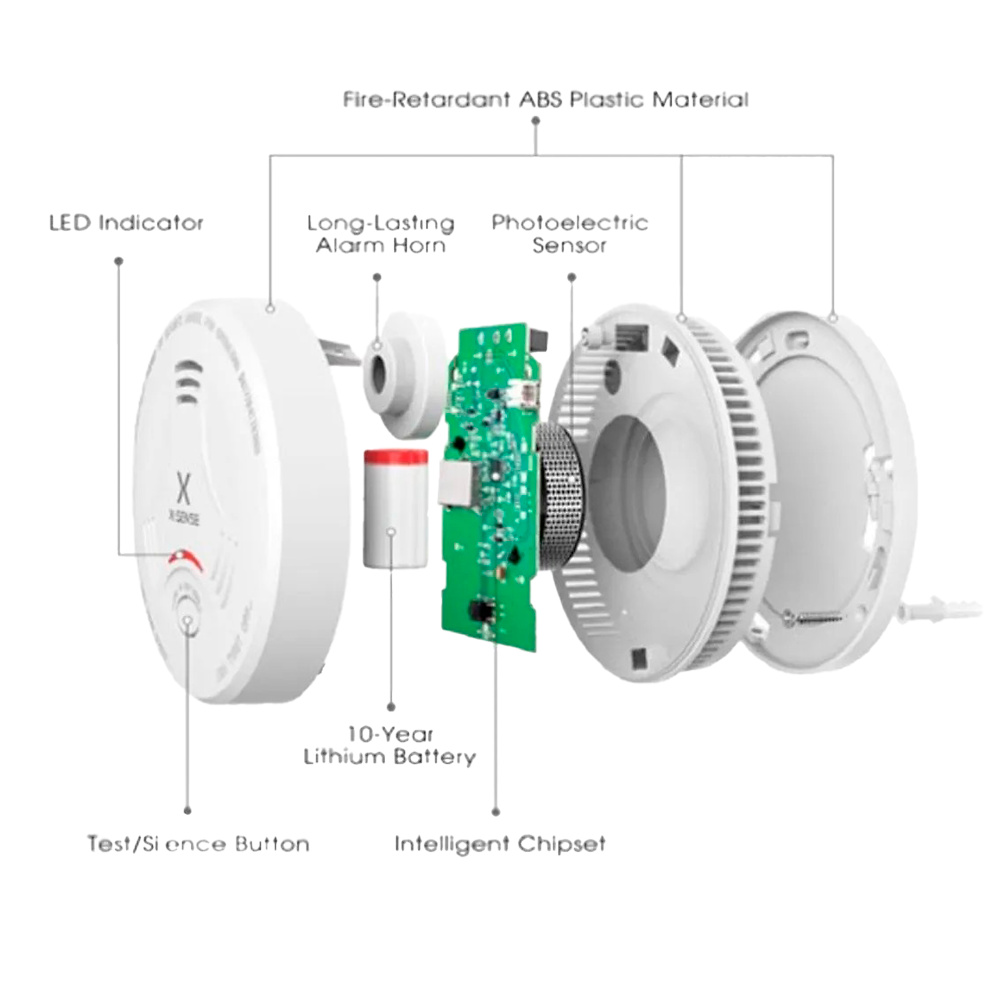 SD11 | X-SENSE - Detector de humo autónomo | Certificado EN 14604:2005 