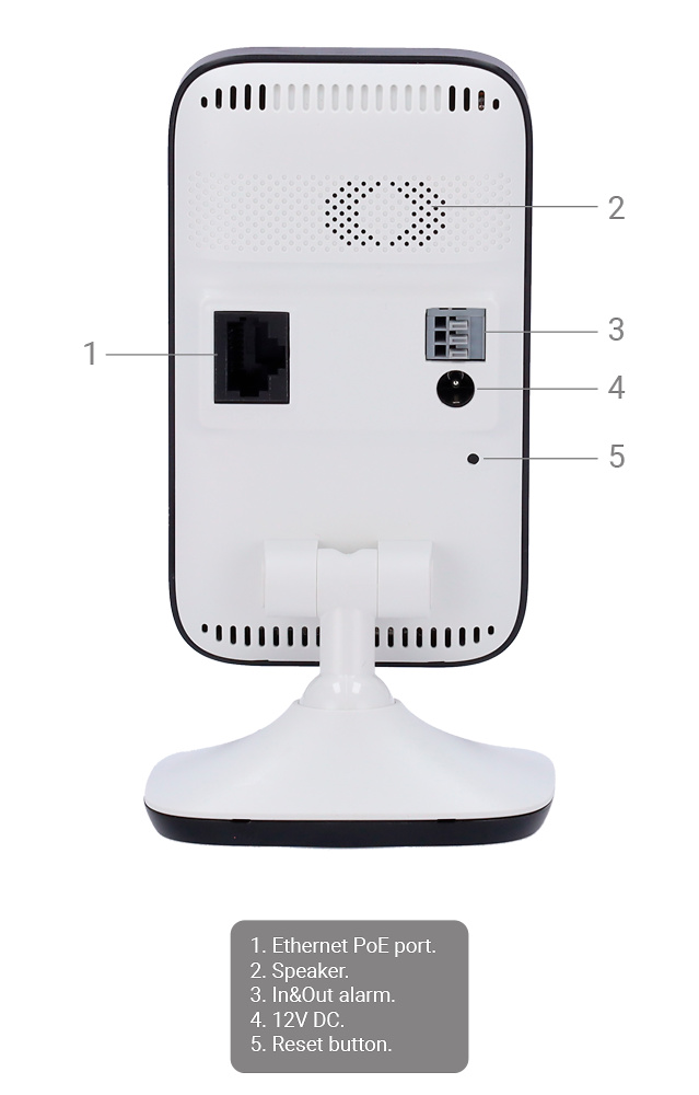 SF-IPCU014A-4B1W-PIR | SAFIRE - Cámara IP | 4 Mpx | Lente 2,1 mm | Leds IR 10 metros | PIR Integrado | Audio bidireccional 