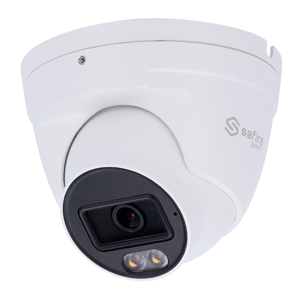 SF-IPT010A-8E1-DL | SAFIRE SMART Compra la cámara IP Safire Smart SF-IPT010A-8E1-DL para videovigilancia y seguridad en nuestra tienda online. Con resolución 8Mpx y lente fija, ofrece imágenes ultra nítidas. Equipada con visión nocturna avanzada y detección inteligente de movimiento, garantiza seguridad en cualquier condición. Diseño resistente para exteriores con clasificación IP67, perfecta para hogares y negocios. Fácil acceso remoto y almacenamiento eficiente Ya disponible en nuestra tienda online www.ipcenter.es