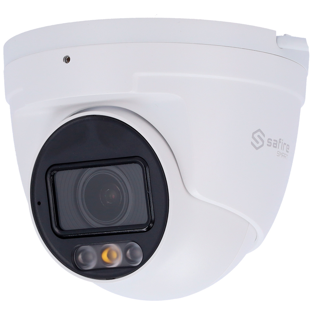 SF-IPT511ZA-4B1-DL  |  SAFIRE  SMART  -   Cámara IP  |  4 Mpx  |  Lente Motorizada 2.8~12 mm |  Luz Dual: IR y Led blanco alcance 50 / 30 metros   |  Micrófono integrado