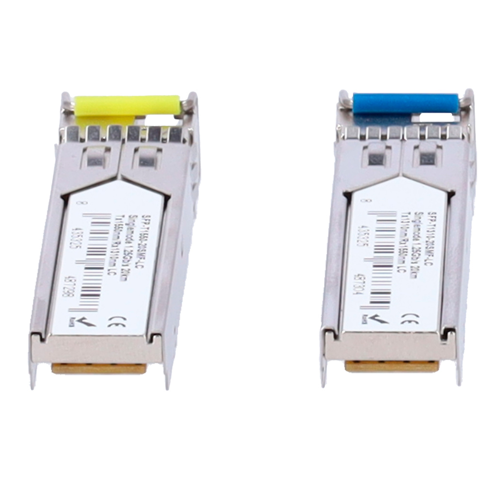 SFP-TR1513-20SMF-LC | Módulos ópticos SFP monomodo (SM) | Conector LC simplex | 20Km | Pareja Tx/Rx 