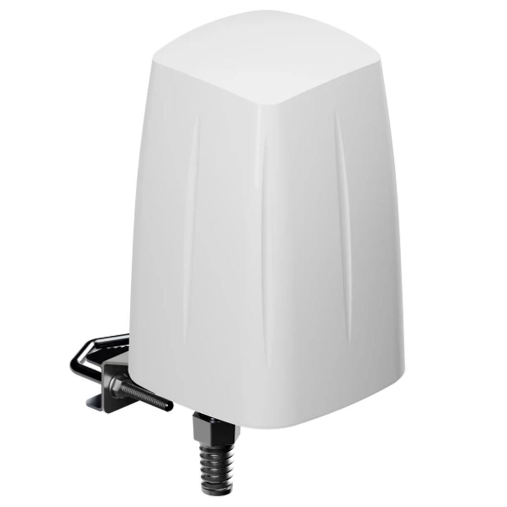 Teltonika | TK-PR1IC860 Teltonika TK-PR1IC860 es una antena industrial 4G Combo LTE y Wi-Fi diseñada para instalación en postes exteriores. Compatible con frecuencias LTE 617-960/1700-2200/2300-2700/3300-3800 MHz con 2 conectores SMA macho y Wi-Fi 2400-2500 MHz con 1 conector RP SMA macho. Certificada IP67, incluye 3 cables RG316 y es compatible con routers TK-RUT200, TK-RUT241 y TK-RUT260