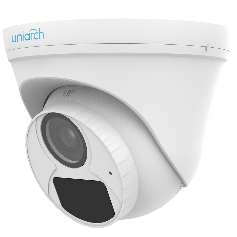 UV-IPC-T122-APF28-ECO  |  UNIARCH   -  Cámara IP Domo  |  2 Mpx  |  Lente fija 2,8 mm  |  Leds IR 30 metros  |  Micrófono integrado