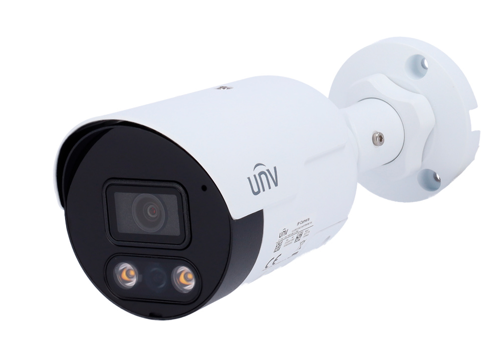 UV-IPC2124LE-ADF28KMC-DL  |  UNIVIEW   -  Cámara IP Bullet   |  4 Mpx  |  Lente Fija 2,8 mm  |  Leds IR 30 metros  - Luz blanca 30 metros  |  Micrófono y Altavoz integrados