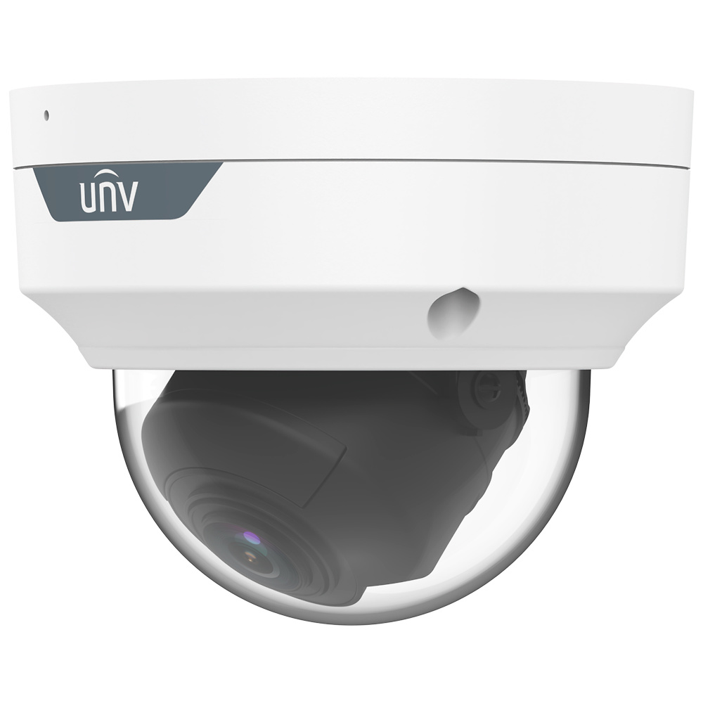 UV-IPC3515SS-ADF28K-I1-HI | UNIVIEW Esta cámara incorpora funciones avanzadas de Inteligencia Artificial, como la prevención inteligente de intrusiones, que reduce significativamente las falsas alarmas al centrarse en humanos y vehículos, y ofrece conteo de flujo de personas y monitorización de densidad de multitudes. Es compatible con compresiones Ultra 265, H.265, H.264 y MJPEG, optimizando el uso del ancho de banda y el almacenamiento. Además, soporta el modo pasillo 9:16, ideal para áreas estrechas. La cámara cuenta con 1 entrada/salida de alarma y 1 entrada/salida de audio, y es compatible con los estándares ONVIF, facilitando su integración en sistemas de seguridad existentes