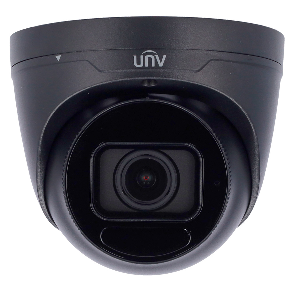 UV-IPC3634LB-ADZK-H-BLACK | UNIVIEW - Cámara IP Domo | 4 Mpx | Lente motorizada 2.8-12 mm AF | Leds IR 40 metros | Micrófono integrado 