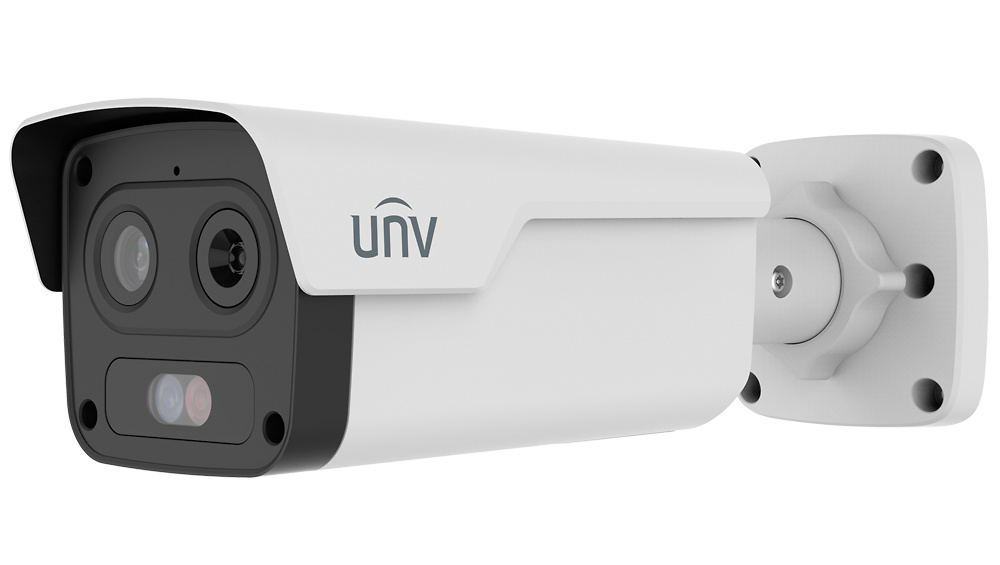 UV-TIC2A32SA-F7-4F6AC-I1 | UNIVIEW Compra la cámara térmica UNIVIEW UV-TIC2A32SA-F7-4F6AC-I1 para videovigilancia en nuestra tienda online. Esta cámara avanzada ofrece detección precisa de temperatura y vigilancia en cualquier condición climática. Con imágenes térmicas y visibles, compresión H.265+ para almacenamiento eficiente, y detección de movimiento inteligente, garantiza máxima seguridad. Ideal para aplicaciones de seguridad en exteriores e interiores Disponible en tu tienda online de Videovigilancia y Seguridad electrónica www.ipcenter.es