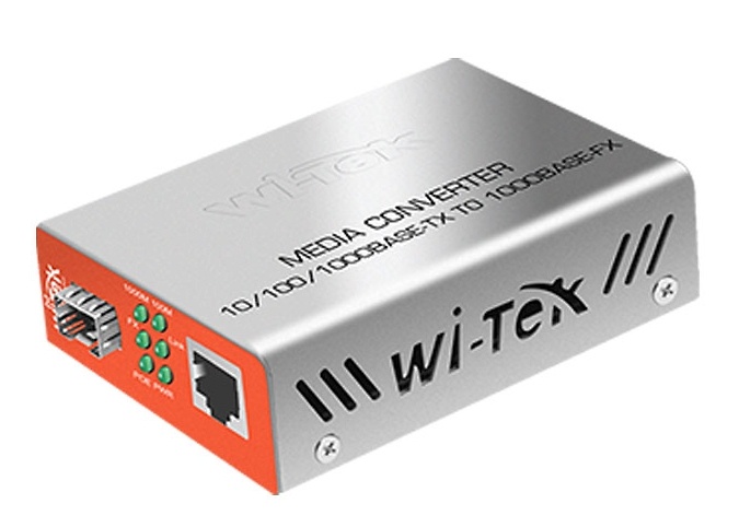 WI-MC111GP | WI-TEK Compra el conversor de medios WI-TEK WI-MC111GP en nuestra tienda online. Este conversor de medios Gigabit Ethernet a fibra óptica ofrece una transmisión de datos rápida y estable, ideal para extender redes de alta velocidad. Con soporte para PoE+ y compatibilidad con una amplia gama de dispositivos, facilita la integración en sistemas de videovigilancia y redes empresariales. Con diseño compacto y fácil instalación, mejora la conectividad y eficiencia de tu red. ¡Optimiza tu red con WI-TEK Disponible en tu tienda online de Videovigilancia y Seguridad electrónica www.ipcenter.es