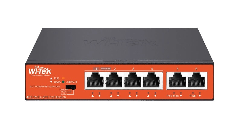 WI-PS205 V4 | WI-TEK Compra el switch WI-TEK WI-PS205 V4 para sistemas de videovigilancia y seguridad. Con 4 puertos Gigabit PoE y 2 puertos uplink, ofrece alta velocidad y estabilidad de conexión. Compatible con dispositivos PoE, es ideal para alimentar cámaras IP y otros equipos de red. Su diseño compacto y capacidad de gestión mejoran la eficiencia de redes en hogares y negocios. Perfecto para monitoreo y control de seguridad Ya disponible en tu tienda online de Videovigilancia, Intrusión y Seguridad Electrónica www.ipcenter.es