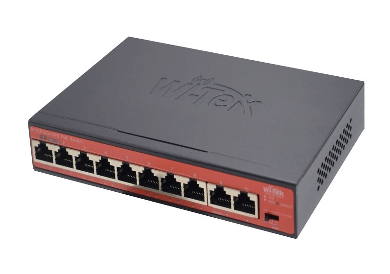 WI-PS210 V4 | WI-TEK - SWITCH POE No Gestionable de 8 PoE + 2 Ethernet 