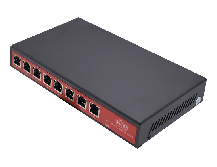 WI-SG505G | WI-TEK - Switch de 8 puertos + 2 puertos 100/1000/2500 Mbps | No Gestionable 