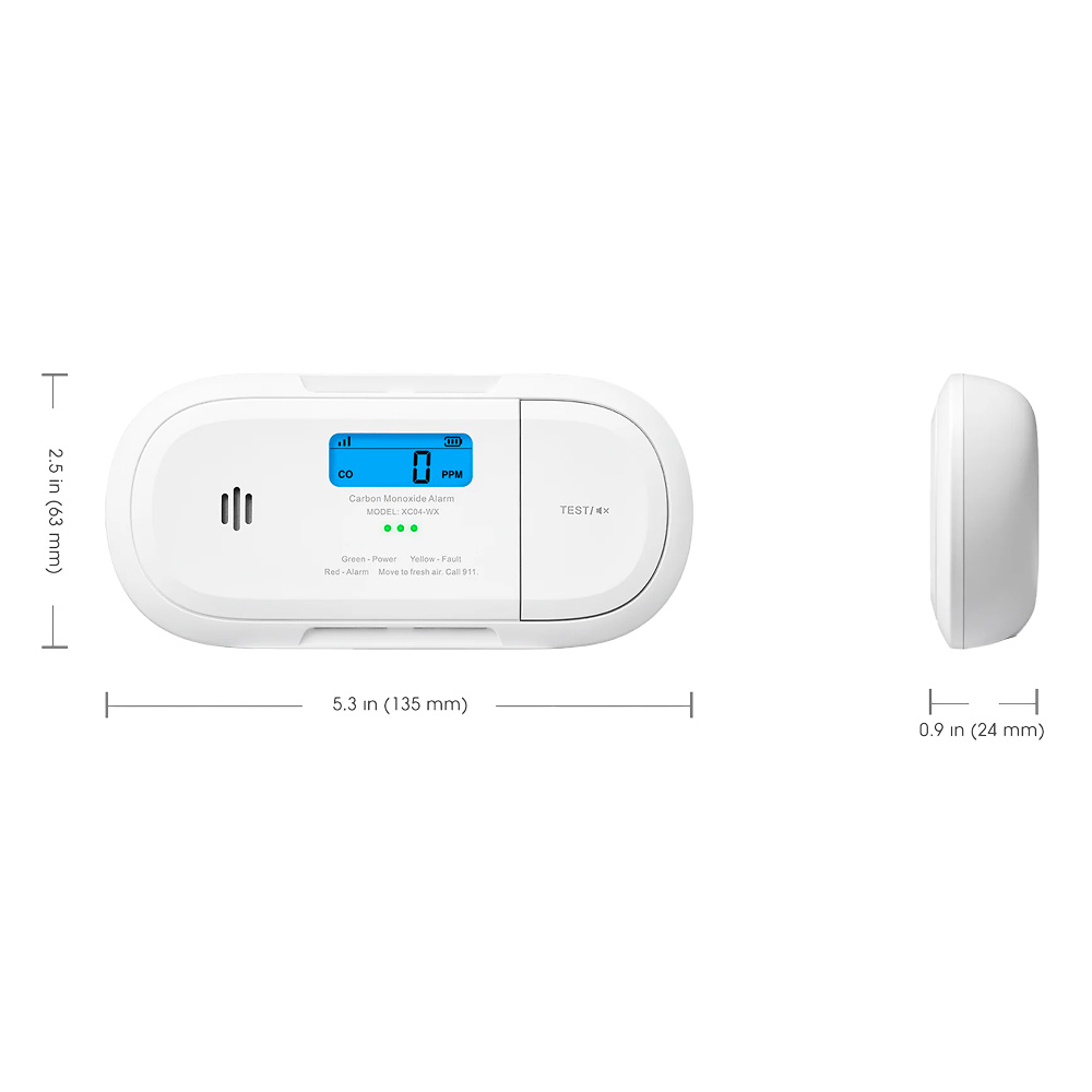 XC04-WX | X-SENSE - Detector de CO autónomo | Certificado EN 50291 | Comunicación WiFi 2.4GHz 