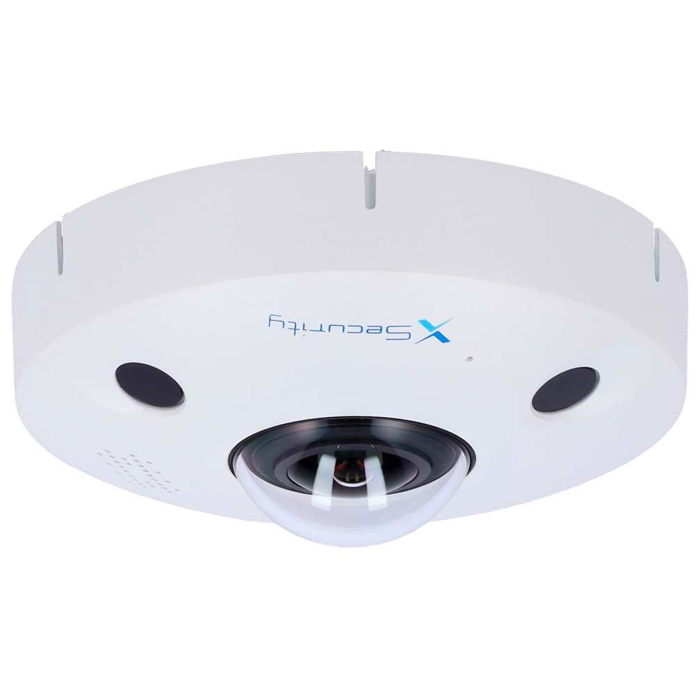 XS-IPD360A-8U-MIND | X-SECURITY - Cámara IP Domo Fisheye | 8 Mpx | Lente 1.85mm 360º | Mapa de Calor | Conteo de personas 