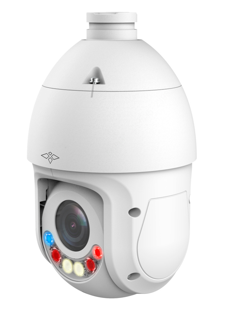 XS-IPSD4025ITA-4U-TIOC  |  X-SECURITY  -   Domo motorizado IP  4 Mpx  |  Zoom Óptico 25x |  Dual Light | IR 100 m | Luz blanca 50 m  |  Alarma y Luz disuasoria roja y azul