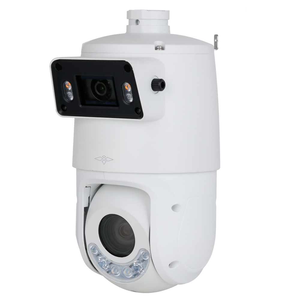 XS-IPSD6025TIOC-4U-TANDEM  |  X-SECURITY  -   Domo motorizado IP Doble Lente (Panorámica 4Mpx + PTZ 4Mpx)  |  4 Mpx  |  Zoom 25x  |  Dual Light 100 m