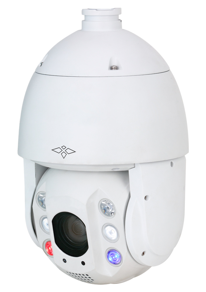 XS-IPSD6032ITA-4U-TIOC  |  X-SECURITY  -   Domo motorizado IP  4 Mpx  |  Zoom Óptico 32x |  Dual Light | IR 150 m | Luz blanca 50 m  |  Alarma y Luz disuasoria roja y azul