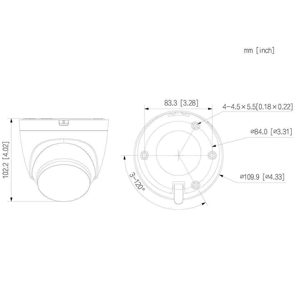 XS-IPT224S-4PW-TIOC | X-SECURITY - Cámara IP StarLight | 4 Mpx | Lente fija 2.8 mm | Smart Dual Light alcance 30 metros | Micrófono integrado | Micrófono y altavoz integrados 