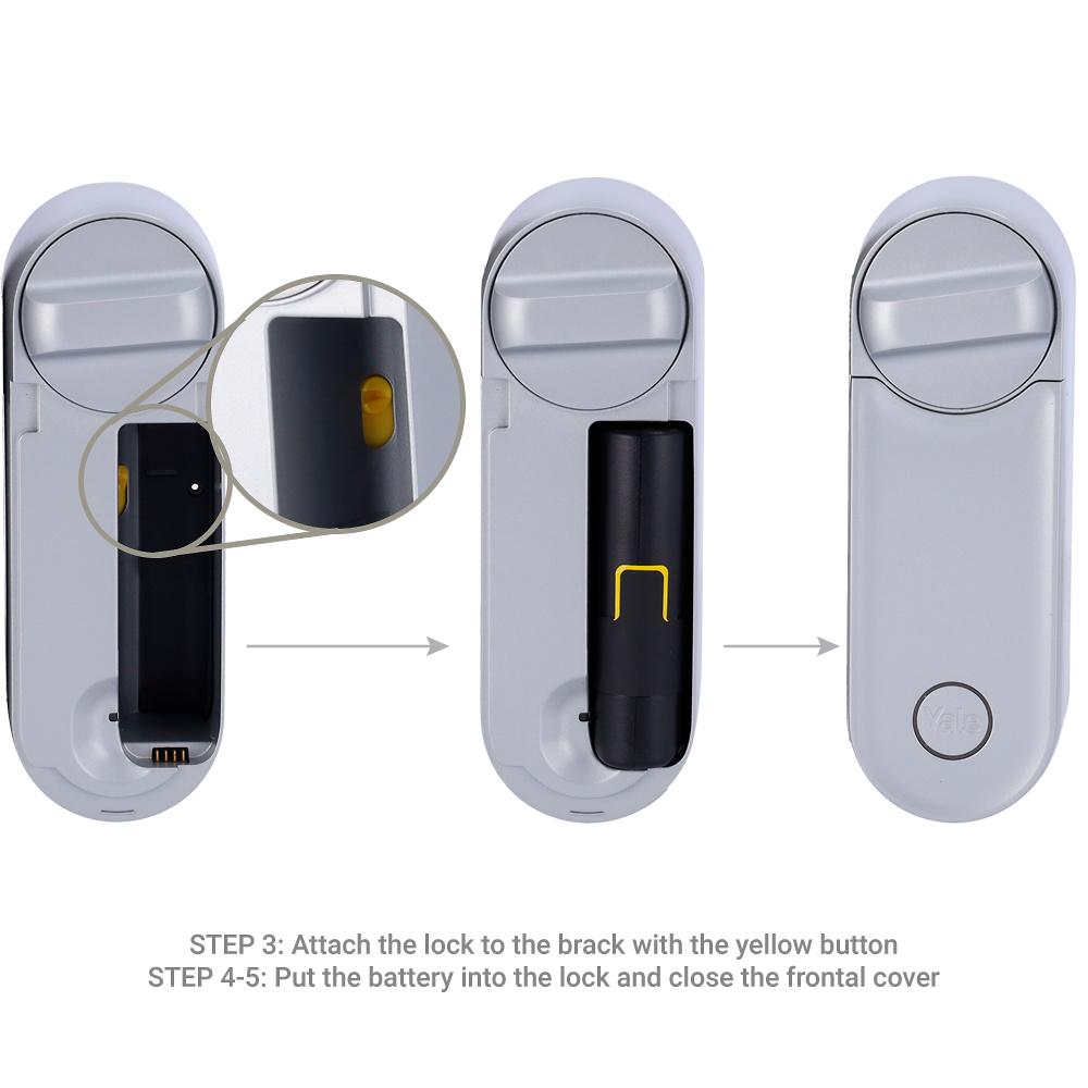 YALE-LINUS-L2-S | YALE - Cerradura inteligente girallaves BLE y WiFi | APP Yale Home | Compatible con Ajax 