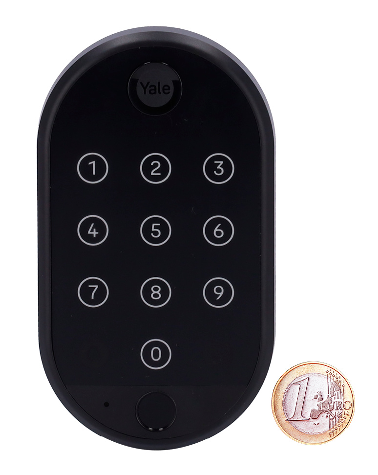 YALE-SMARTKEYPAD2-FINGERPRINT | YALE - Teclado con lector de huella para apertura de cerradura | Comunicación mediante Bluetooth 