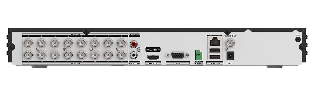 iDS-7216HQHI-M2/XT | HIKVISION - Grabador 5 en 1 AcuSense | 16 Canales de video BNC + 8 canales IP | Detección de movimiento 2.0 