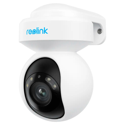 RL-E-SERIES-E540  |  Reolink  -  Camara IP PT WiFi Dual 5Mpx E-SERIES-E540 |  5 Mpx  | Lente 2,8mm | Leds IR 12 metros  |  Audio Bidireccional (micrófono y altavoz integrados)