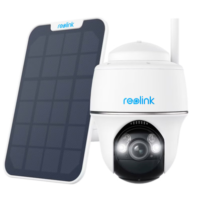 RL-GO-SERIES-G430-SOLARKIT  |  Reolink  -  Camara wifi a Bateria Go Series G430|  5 Mpx  |  Angulo de visión 115º | Leds IR 10 metros  |  Audio Bidireccional (micrófono y altavoz integrados)