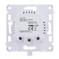 AJ-LIGHTCORE-1G  |  AJAX  -  Relé para interruptor de luz inteligente simple  |   Alimentación 230 V AC 50 Hz  |  Sin necesidad de cable neutro