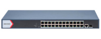 DS-3E1526P-EI/M  |  HIKVISION  -    Switch  PoE  de 24 puertos RJ45 GE + 2 puertos Gigabit RJ45/SFP  |  230W